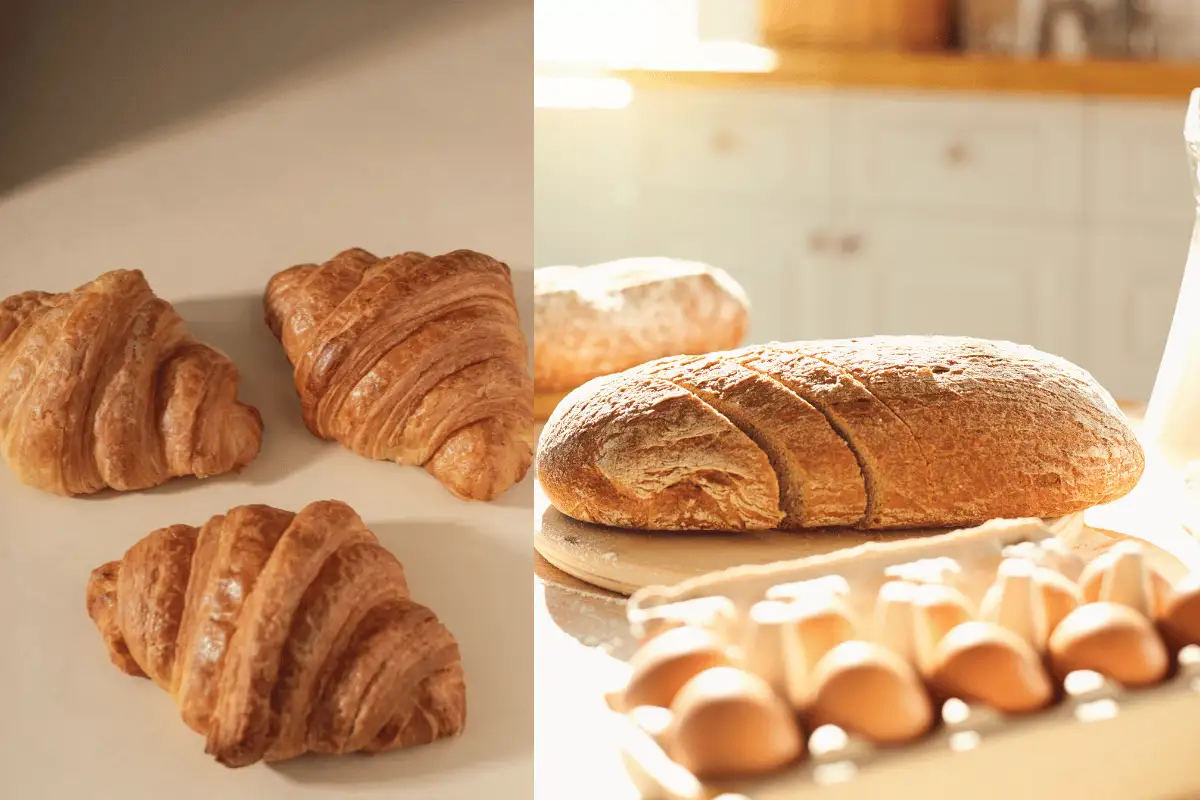 Is croissant like bread?
