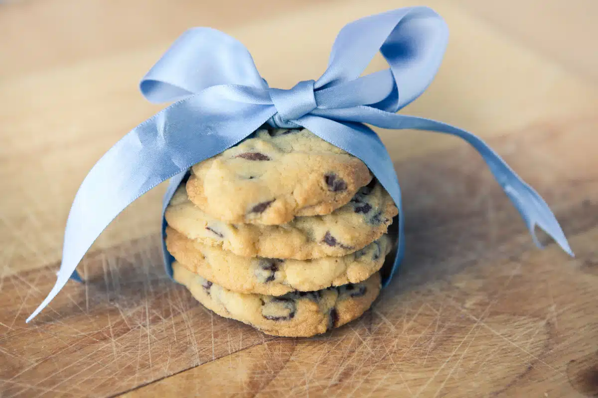 Blue Chocolate Chip Cookies