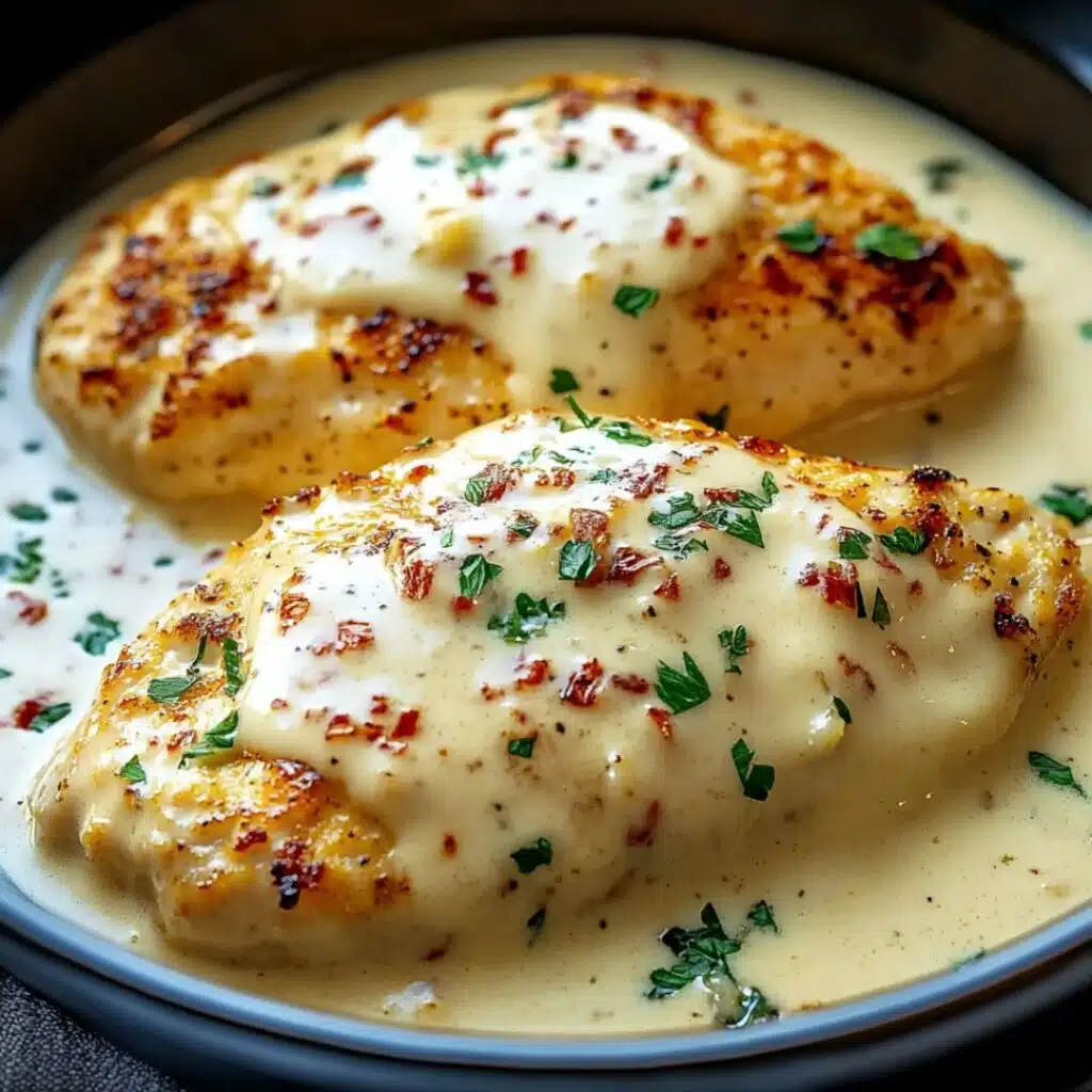 Preparing Cream Cheese Chicken in a bright kitchen