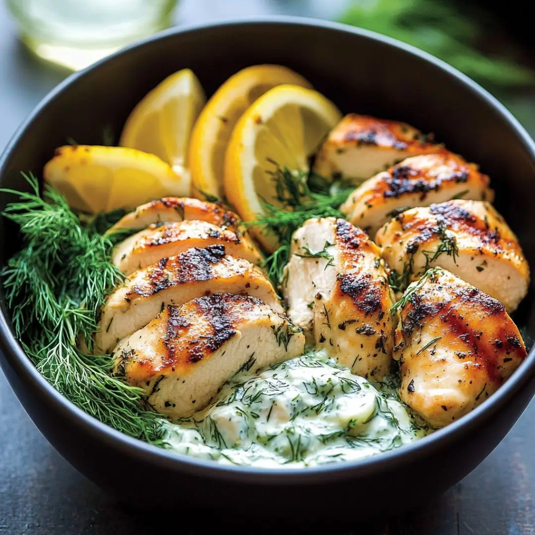 Mediterranean Lemon-Dill Chicken Bowls: A Fresh Summer Favorite