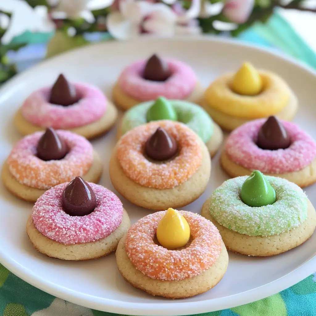 Spring blossom cookies with edible flowers at a summer picnic