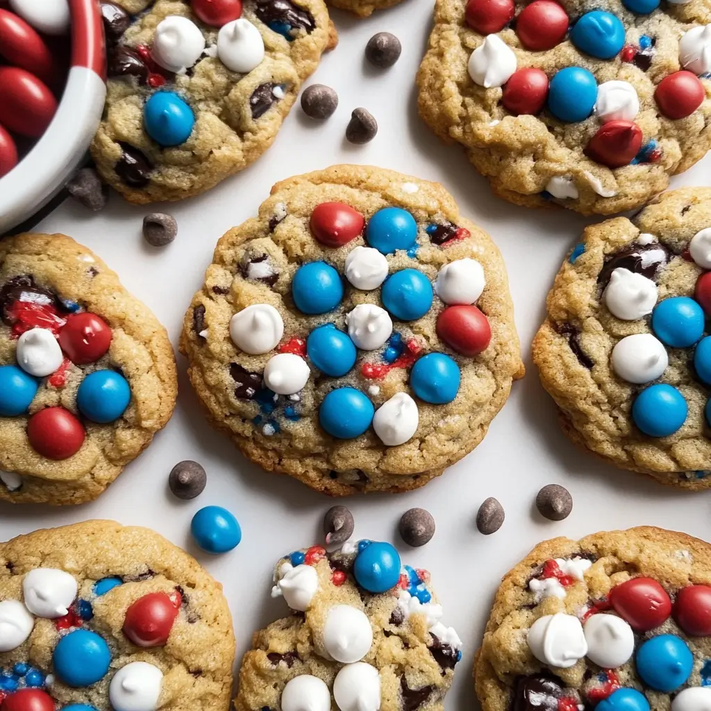 4th of July Monster Cookies