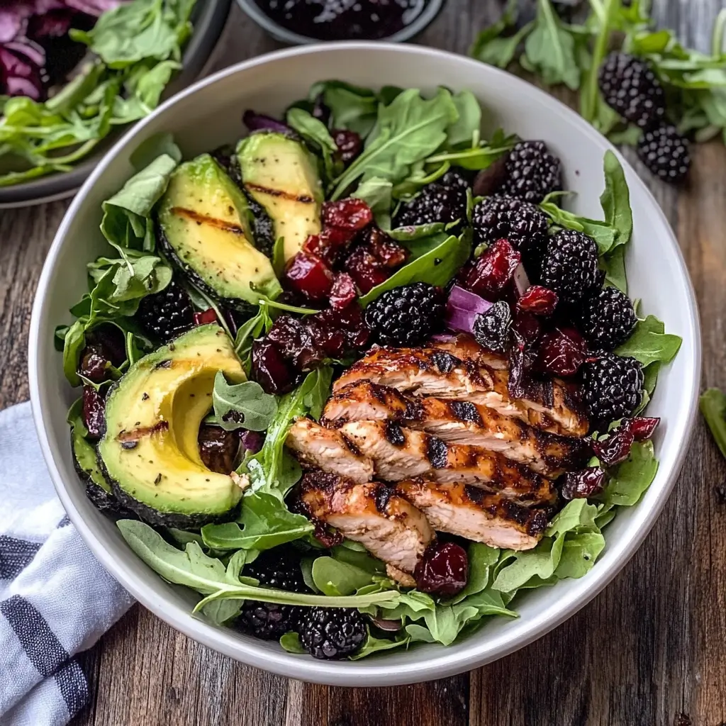Blackberry Basil Grilled Chicken Salad: A Fresh and Flavorful Summer Meal