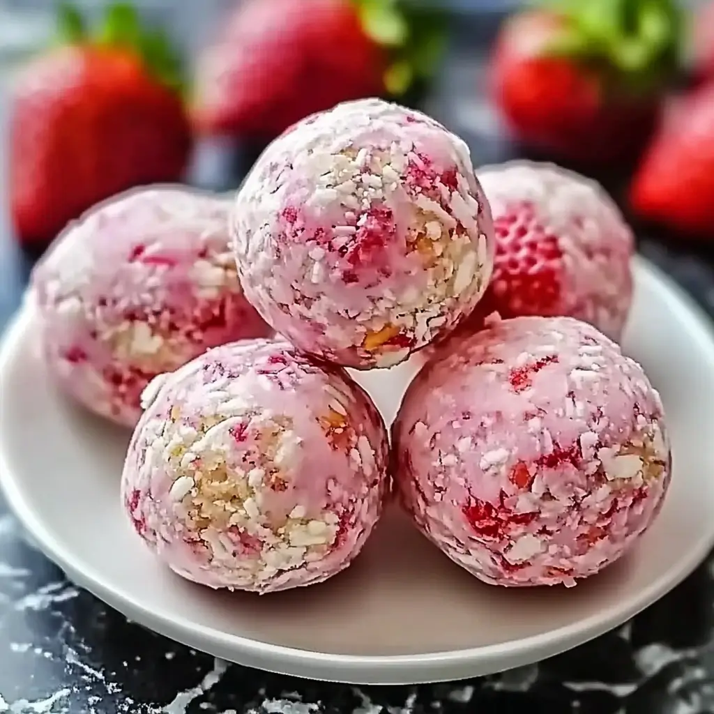 Healthy Strawberry Protein Snack That Tastes Like Dessert