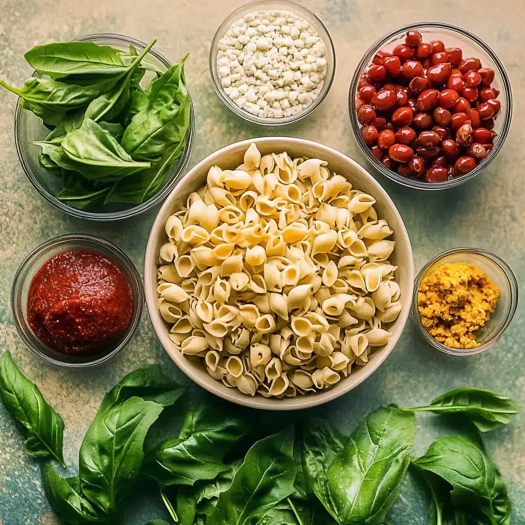 Making Sun Dried Tomato Pasta Salad – Step-by-Step Step-by-step making of pasta salad with sun dried tomatoes