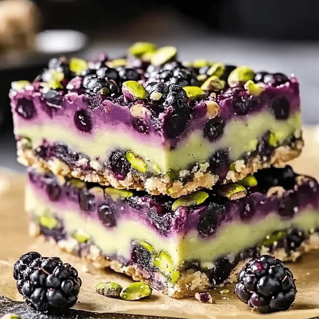 Blackberry Pistachio Dream Bars: A Springtime Masterpiece