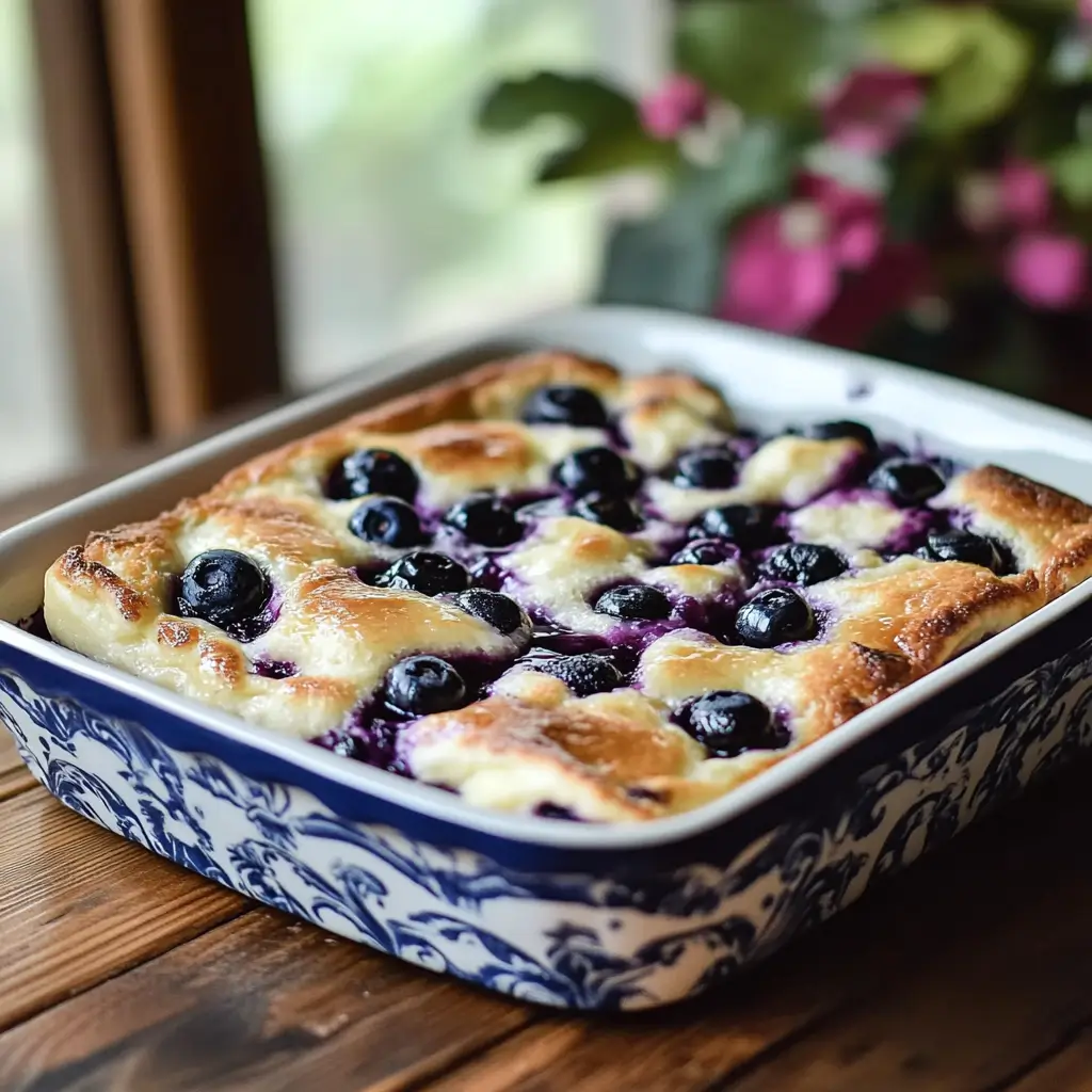 Comforting and Comforting Blueberry Buttermilk Pancake Casserole That Melts in Your Mouth