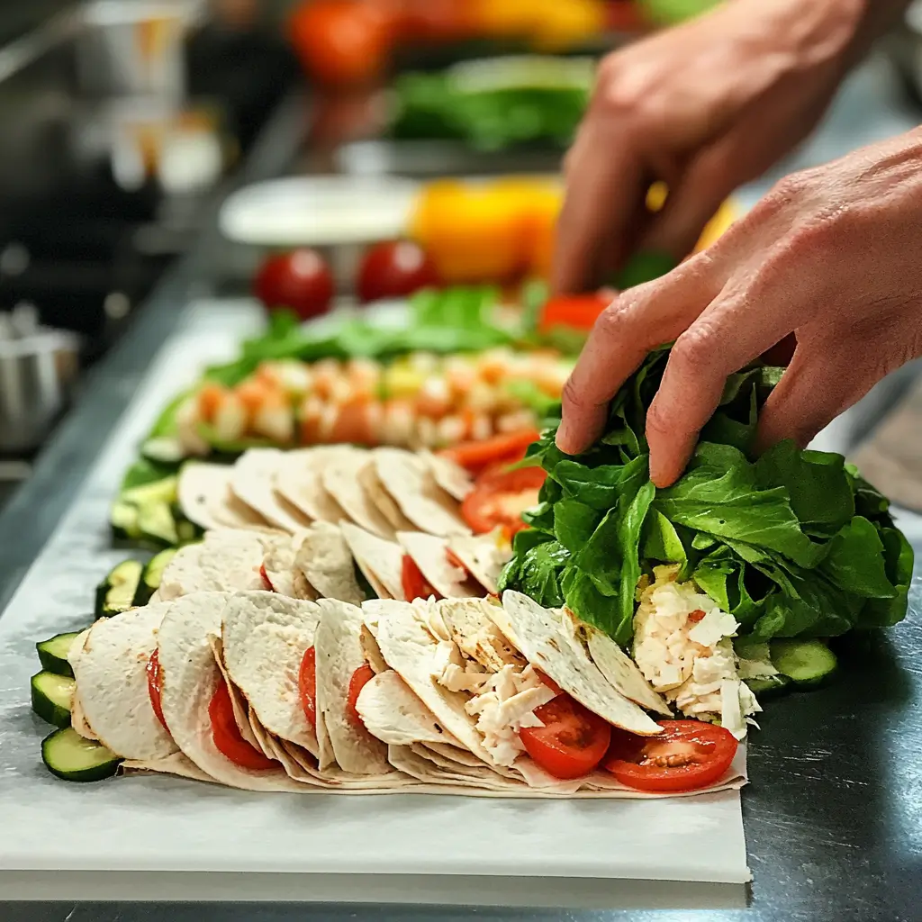 Ingredients for California turkey wrap