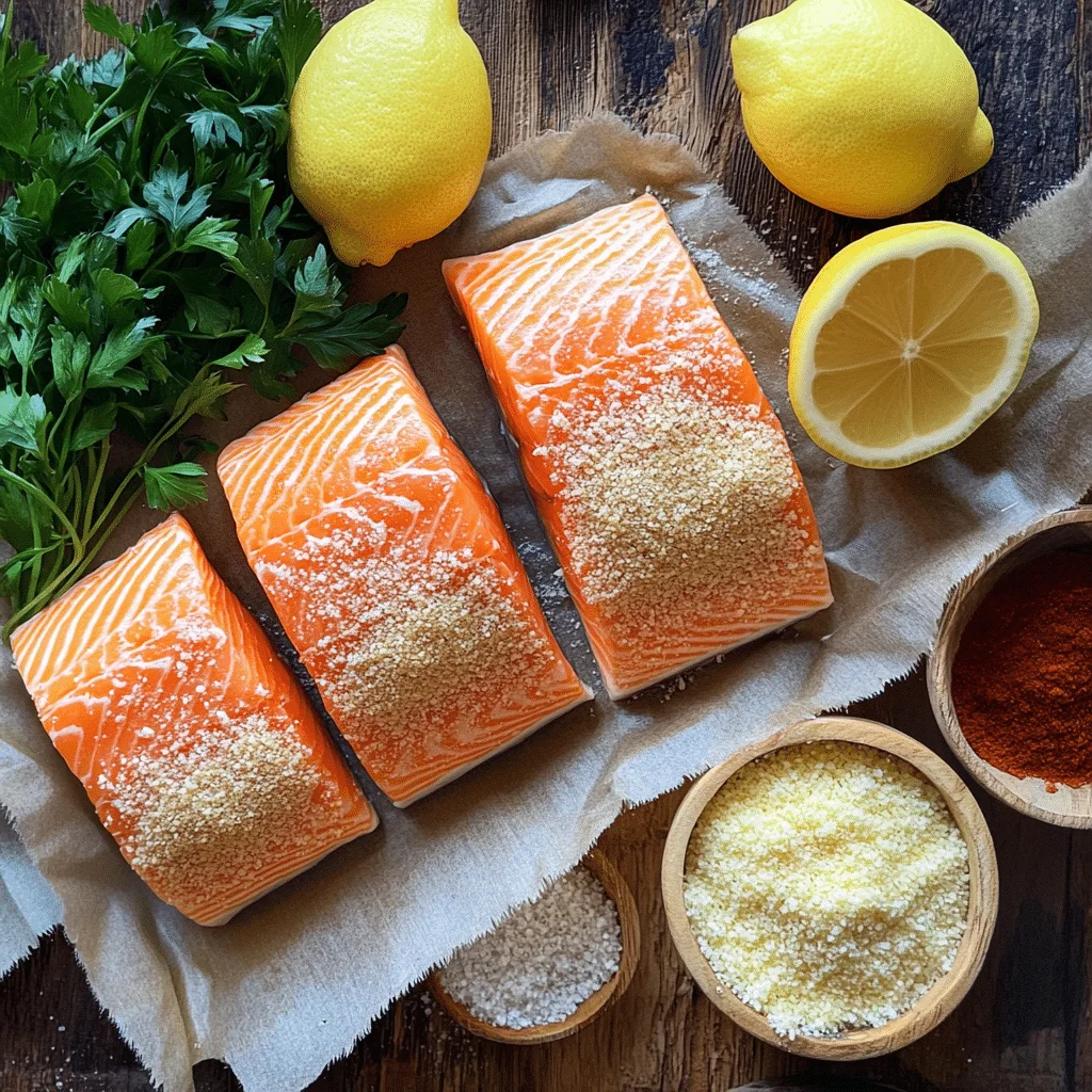 crispy parmesan crusted baked salmon