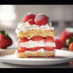 Strawberry Shortcake Recipe with fresh berries and whipped cream