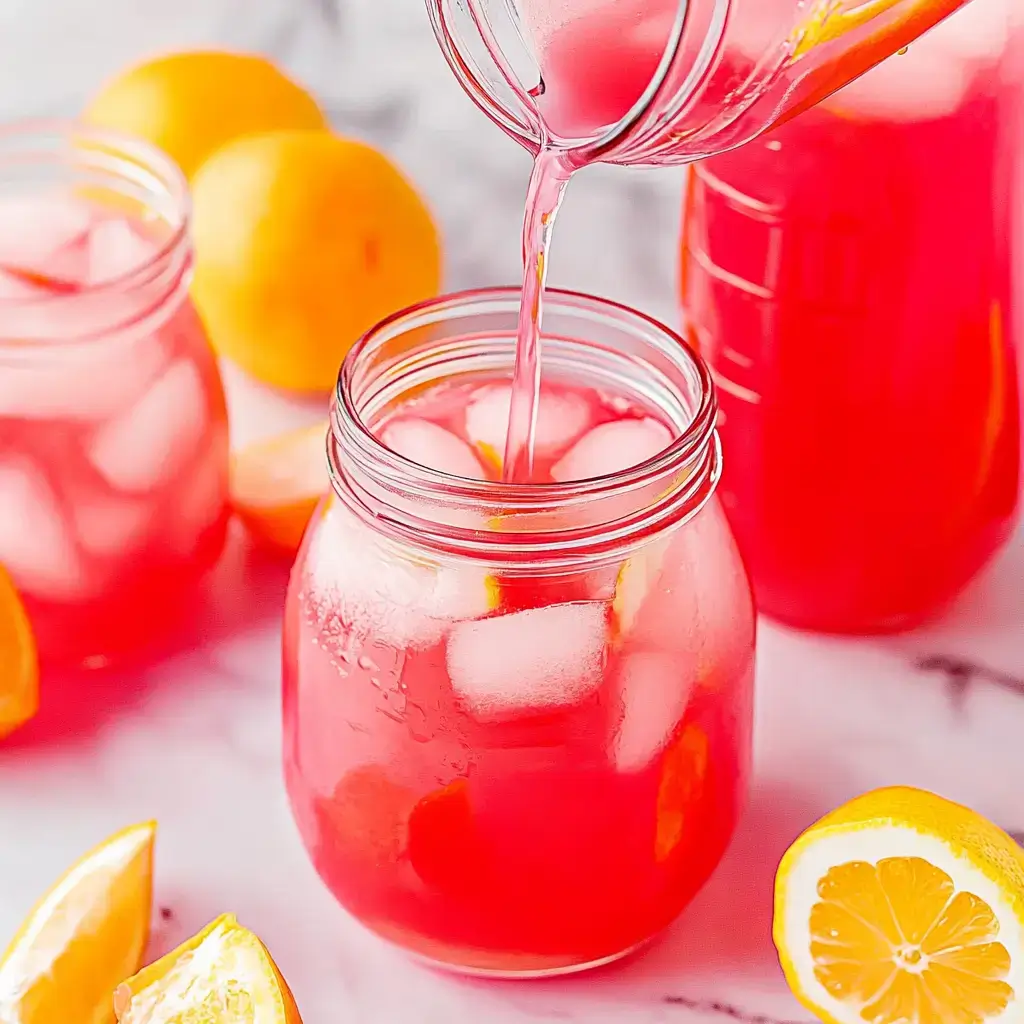 Preparing fresh watermelon lemonade step by step