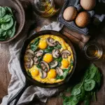 Mushroom and Spinach Frittata