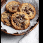 Banana Bread Chocolate Chip Cookies on cooling rack