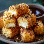 crispy cottage cheese treats on a plate
