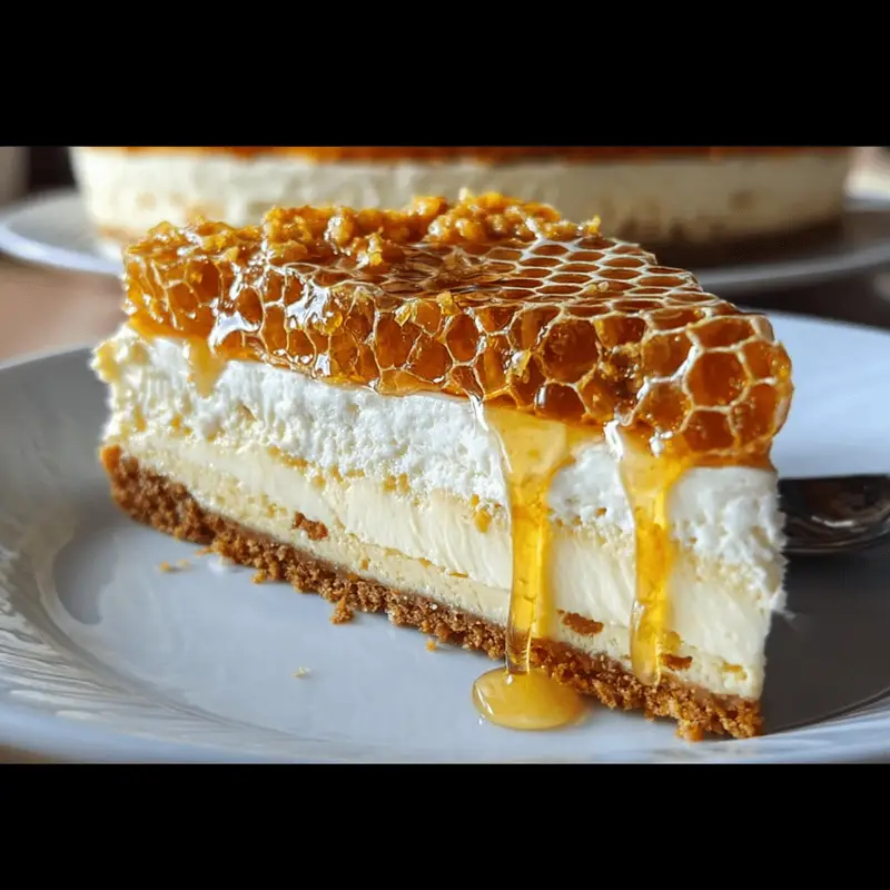 Crunchy & Creamy Honeycomb Cheesecake Cake: A Dreamy Delight