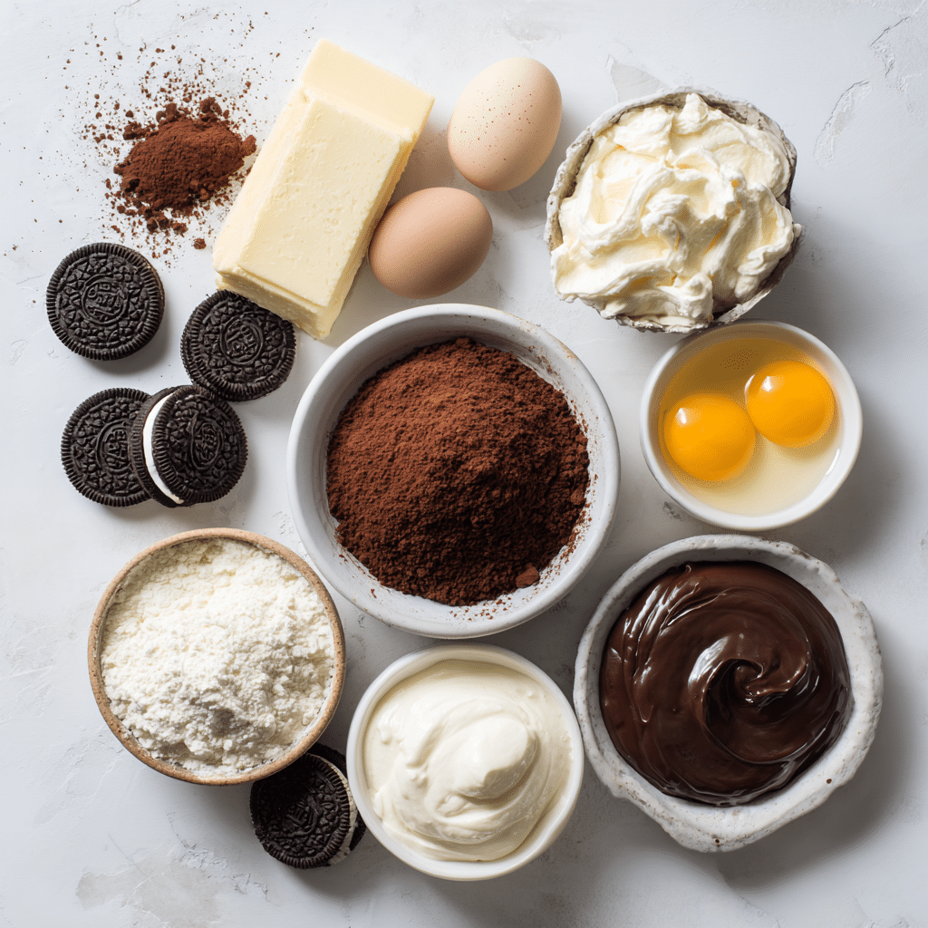 No Bake Chocolate Cheesecake Ingredients
