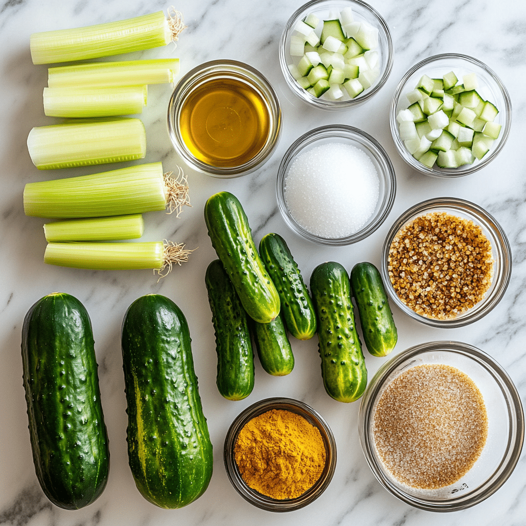 bread and butter pickle ingredients