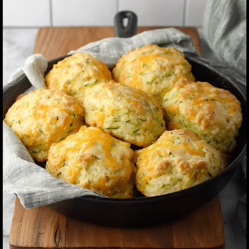 Zucchini Cheddar Biscuits – Moist, Savory & Easy to Make