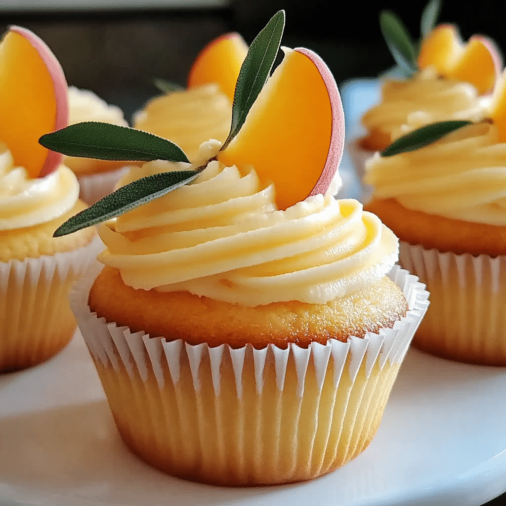 Honey Peach Cream Cheese Cupcakes: Sweet, Creamy Summer Bliss