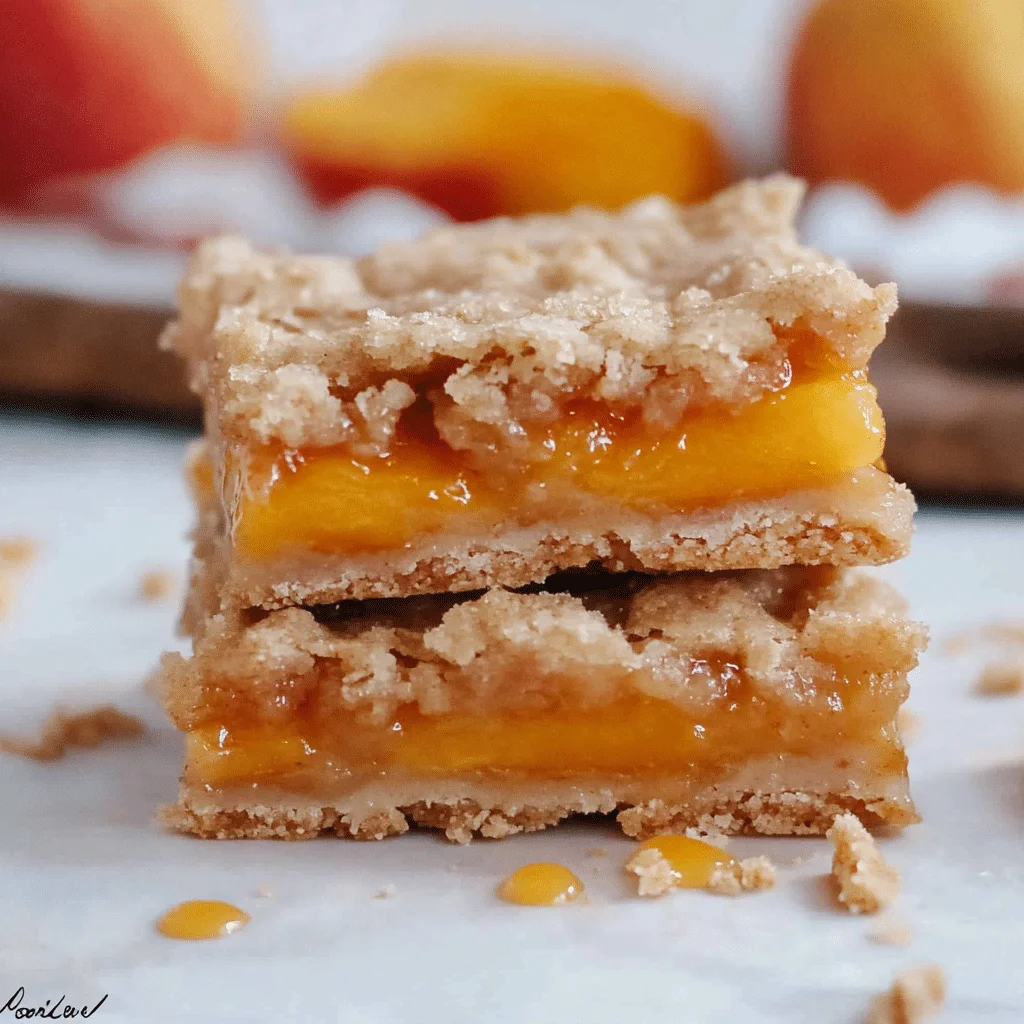 Peach Crumb Bars That Taste Like Summer in Every Bite