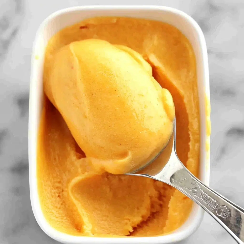 Peach Sorbet Without Ice Cream Maker: Easy, Sweet Summer Delight