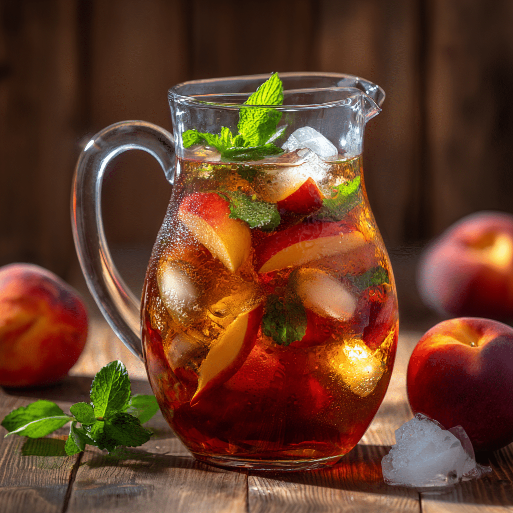 Nectarine Mint Sweet Tea: Naturally Refreshing Summer Recipe