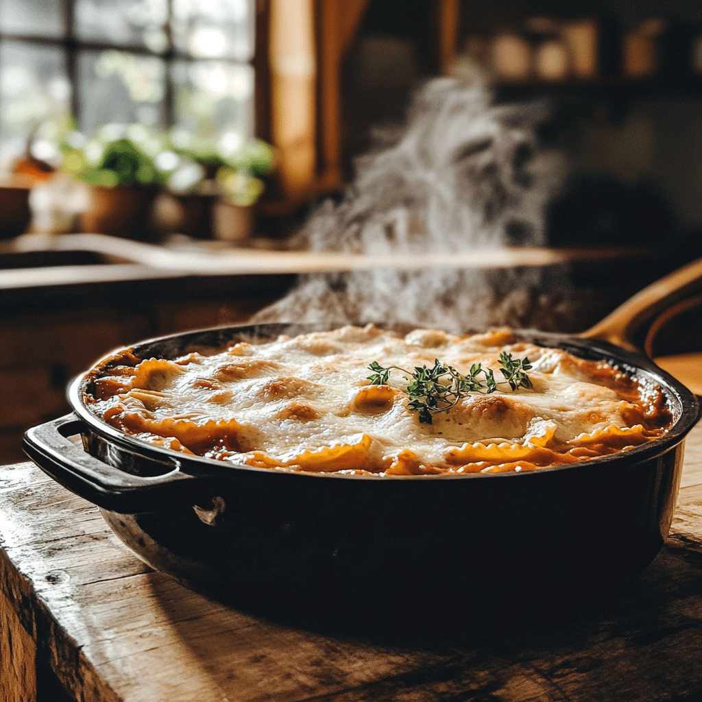 Crockpot Ravioli Lasagna: Easy Cheesy Comfort Food Recipe