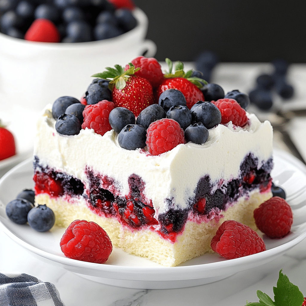 Summer Berry Poke Cake: The Ultimate Chilled Dessert for Hot Days