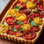 Tomato Tart with Ricotta and Basil