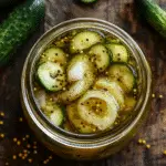 bread and butter pickles in jar