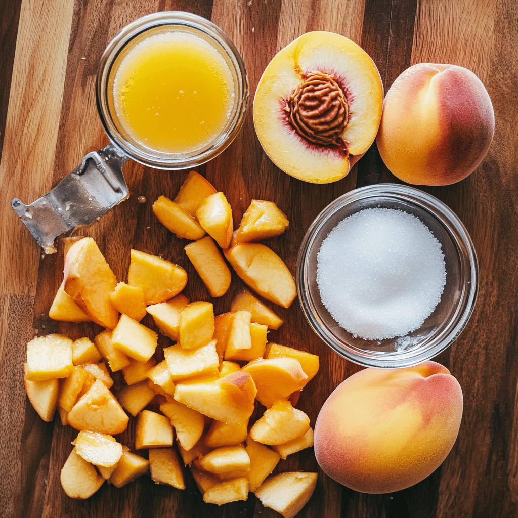 Peach Jam Ingredients