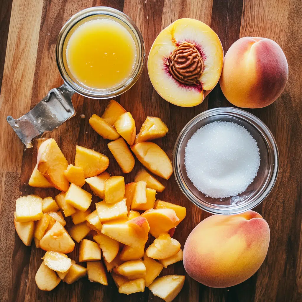 Peach Jam Ingredients