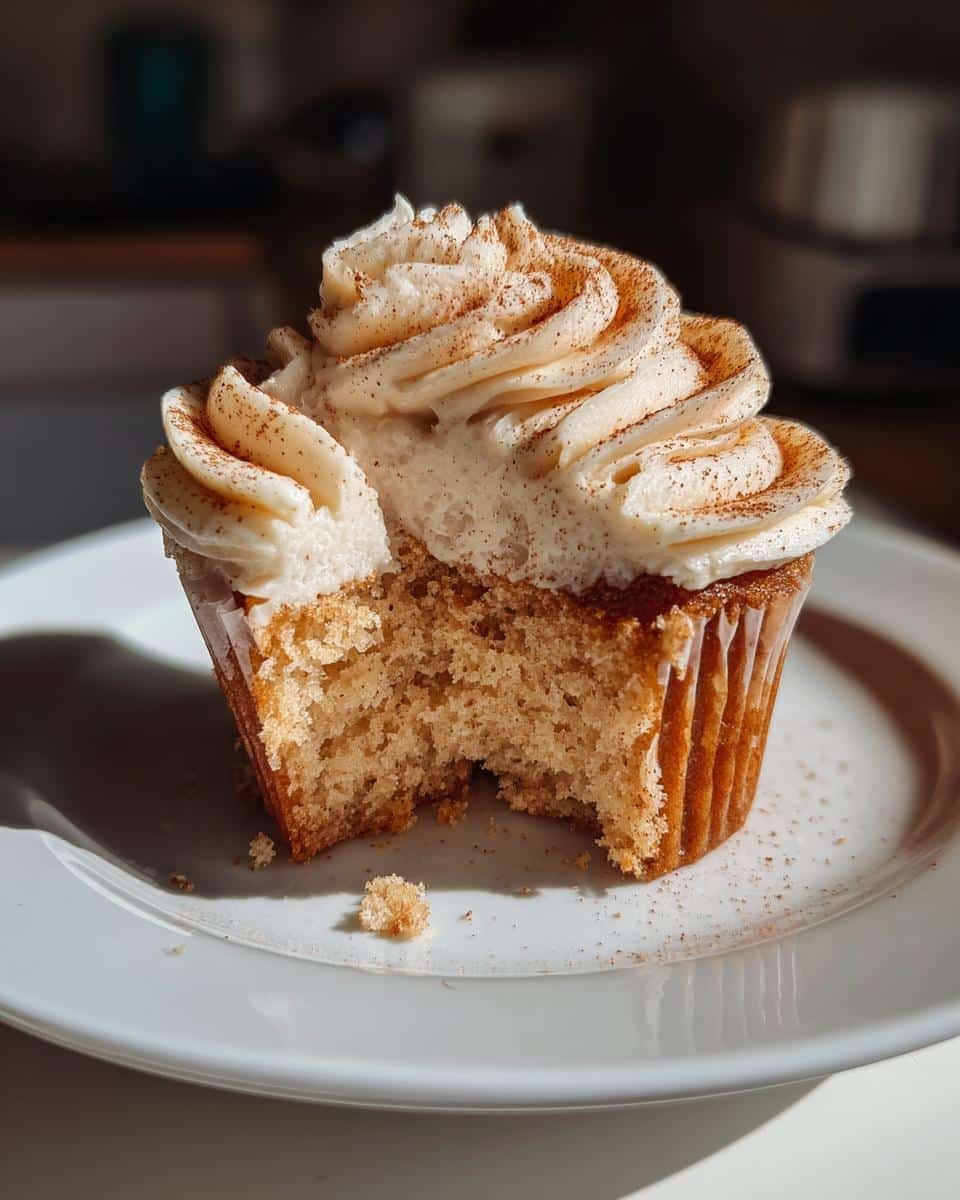 Apple Cider Cupcakes with Spiced Buttercream Frosting - detail 2