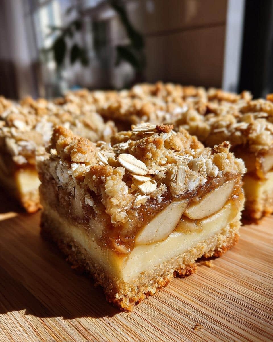 Apple Crisp Shortbread Bars - Chasety - detail 2