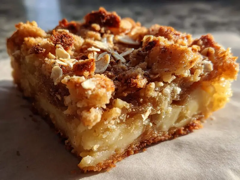 Buttery Apple Crisp Shortbread Bars in 3 Easy Steps