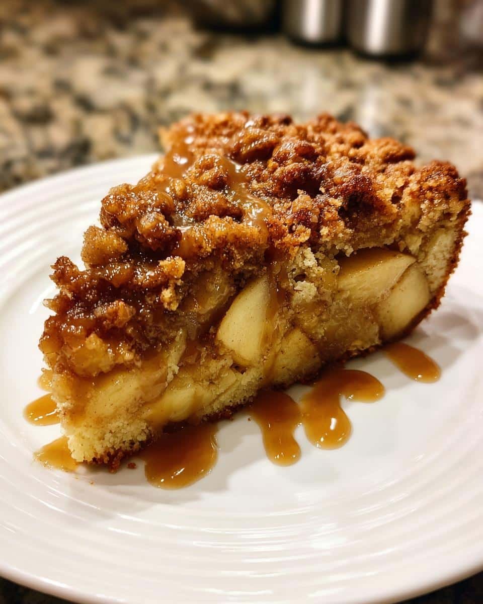 Apple Crumb Cake – Topped with Cinnamon Apple Drizzle - detail 1