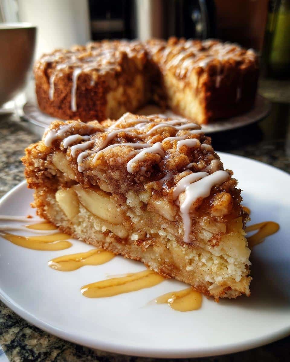 Apple Crumb Cake – Topped with Cinnamon Apple Drizzle - detail 2
