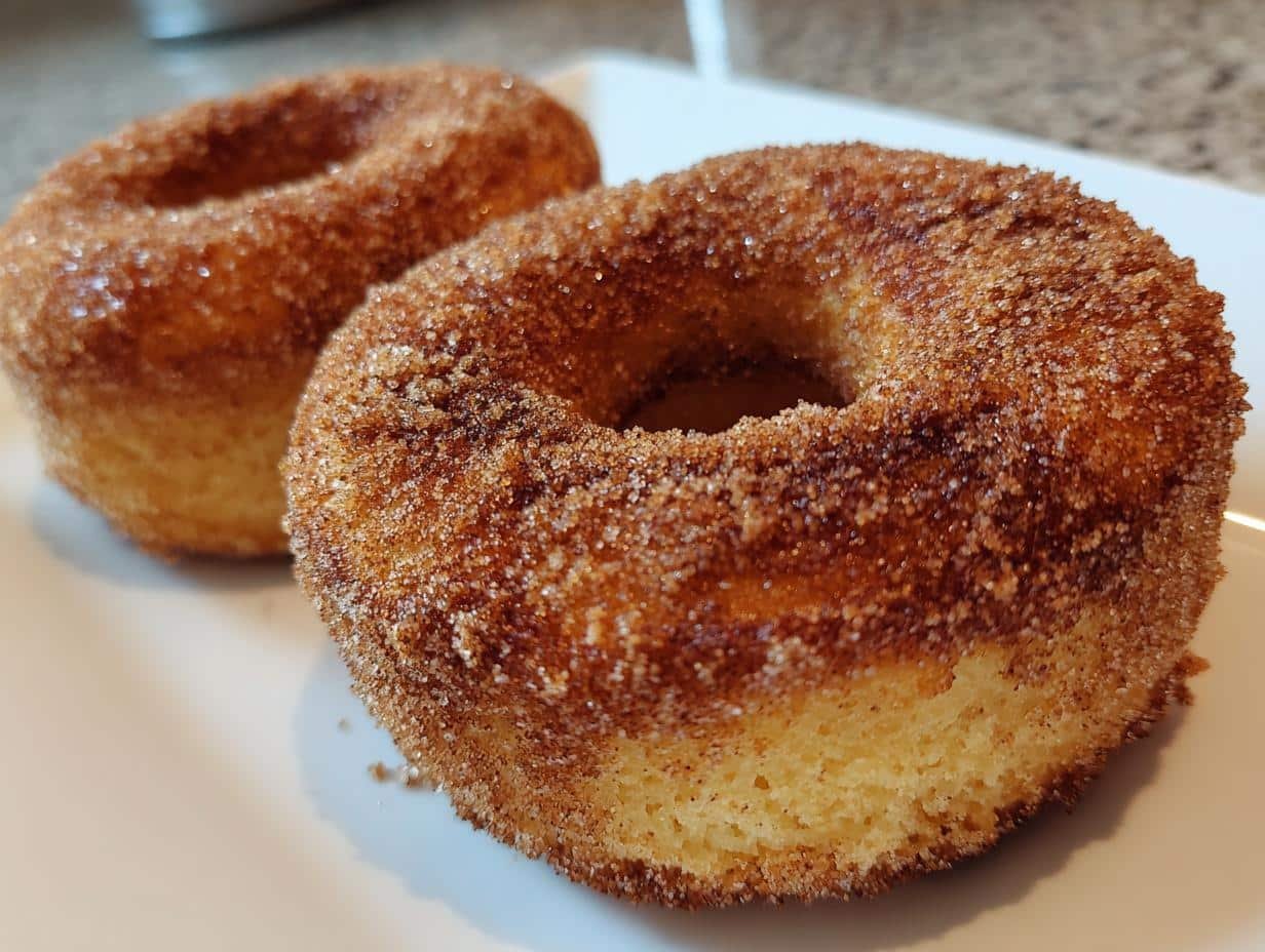 Irresistible Baked Cinnamon Crumb Donuts in 30 Minutes