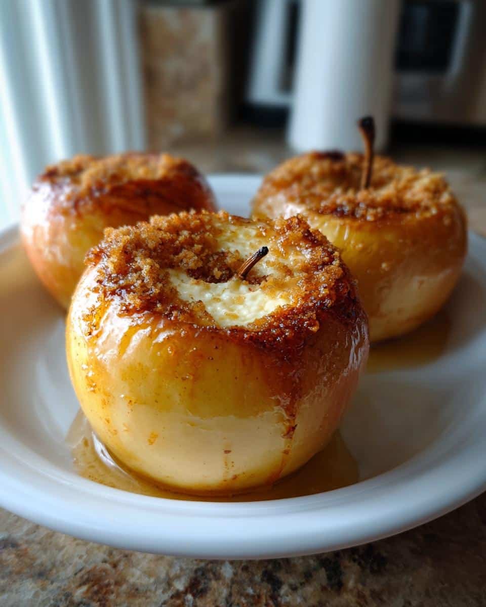 Cheesecake Stuffed Baked Apples - detail 1