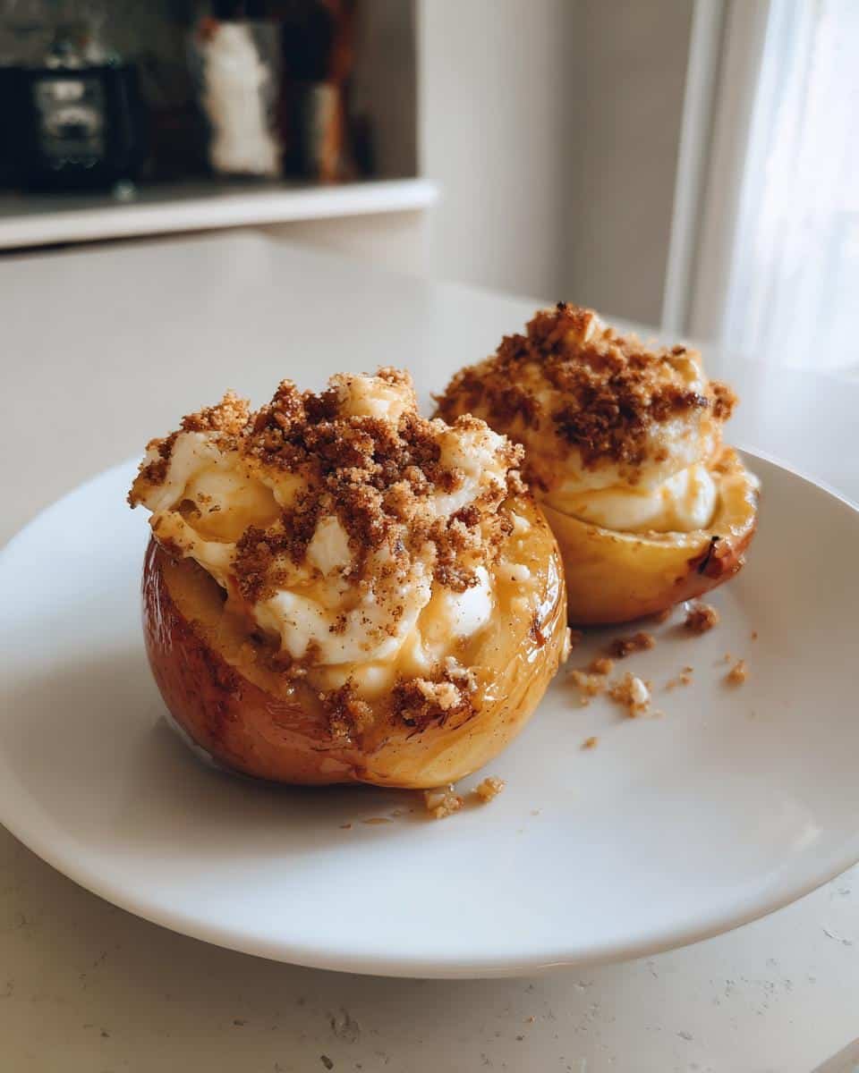 Cheesecake Stuffed Baked Apples - detail 2