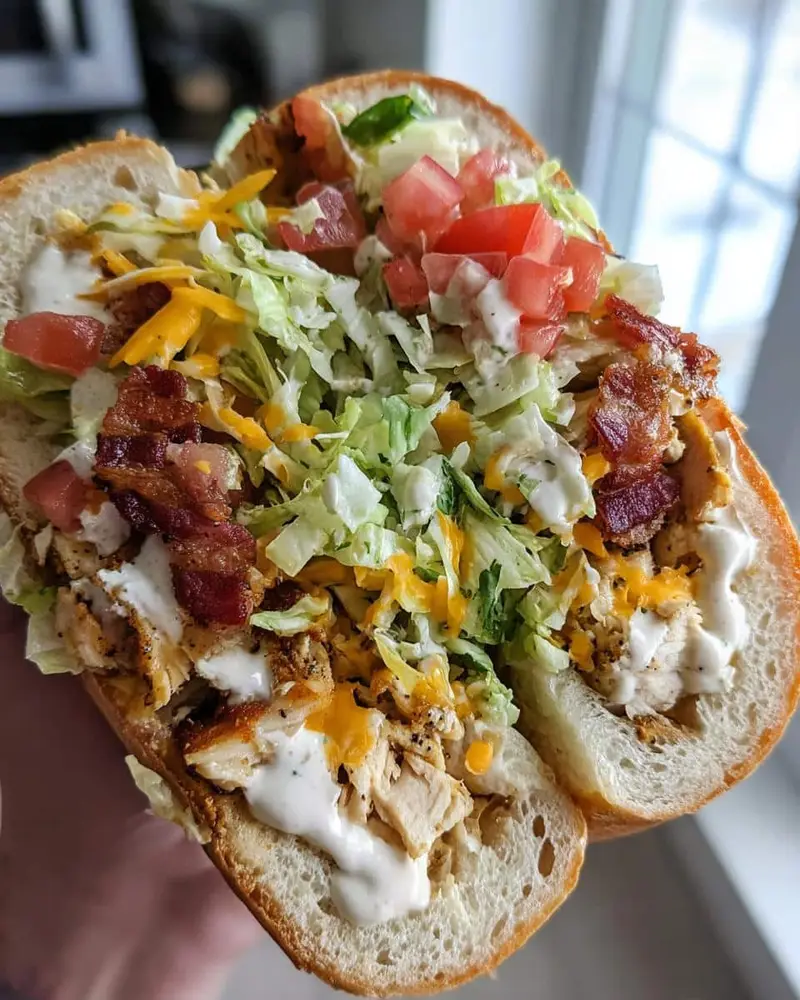 15-Minute Chopped Chicken Bacon Ranch Sub That’s Irresistible