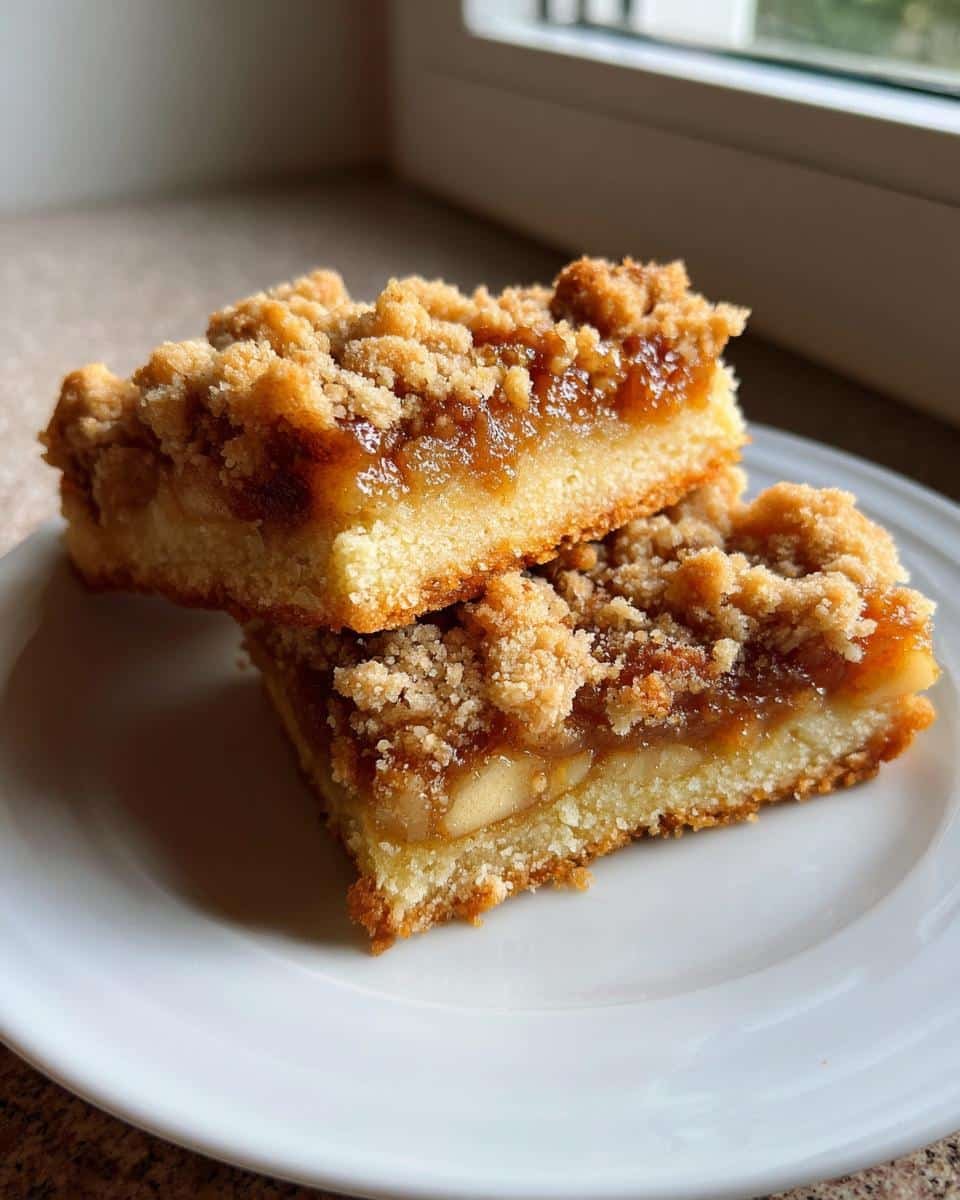 Classic Apple Crumble Bars - detail 2