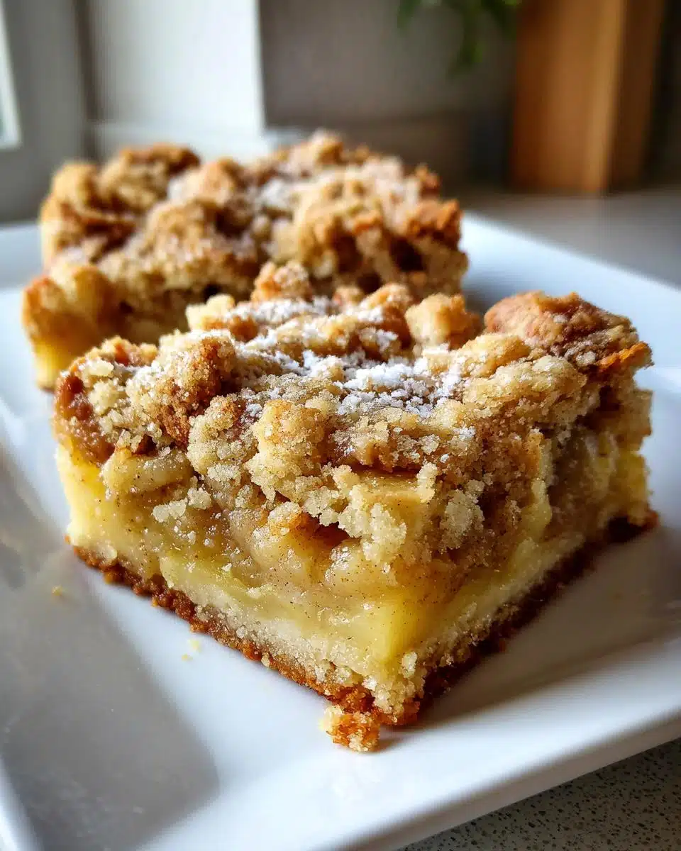 Classic Apple Crumble Bars