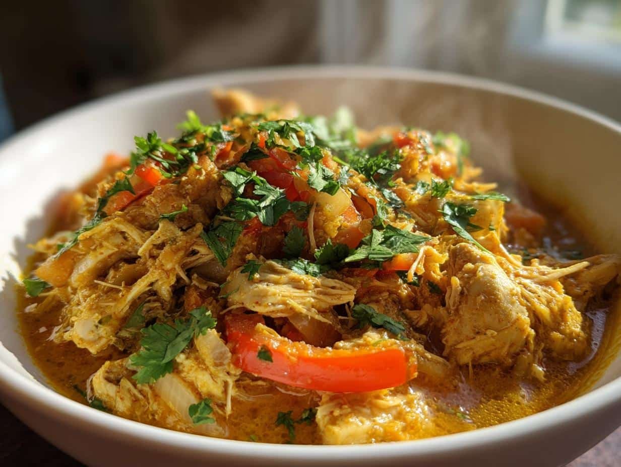 Creamy Coconut Curry Chicken Crock Pot – 10-Min Prep Bliss!