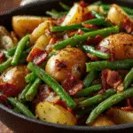 country ranch green beans and potatoes with bacon