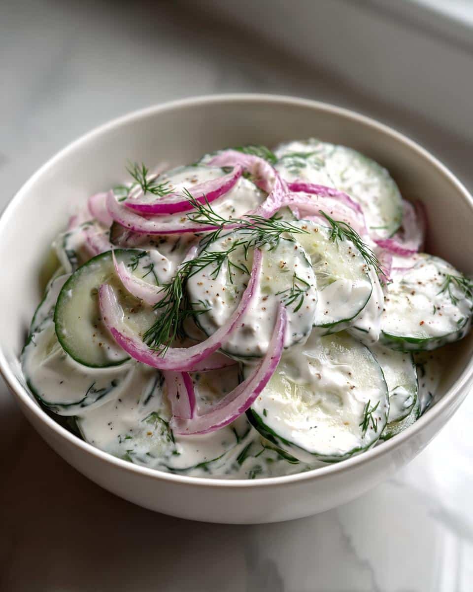 Creamy Cucumber Salad - detail 1