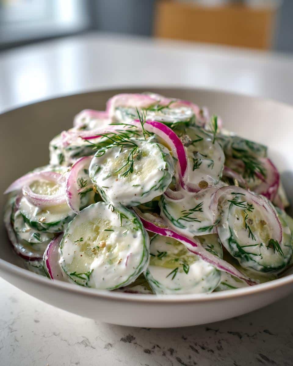Creamy Cucumber Salad - detail 2