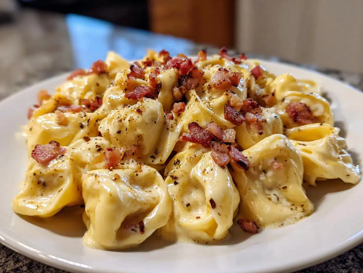 Irresistible Creamy Tortellini Carbonara Recipe in 35 Minutes