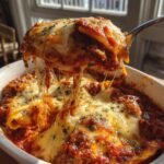 Crockpot Ravioli Lasagna
