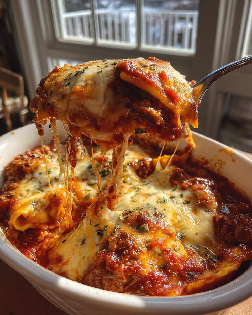 7-Ingredient Crockpot Ravioli Lasagna That’ll Blow Your Mind